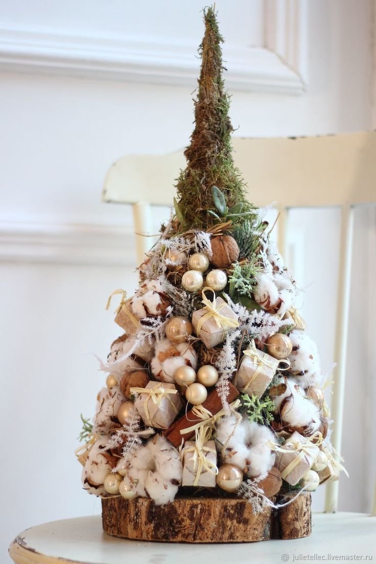 Новогодние композиции из натуральных материалов