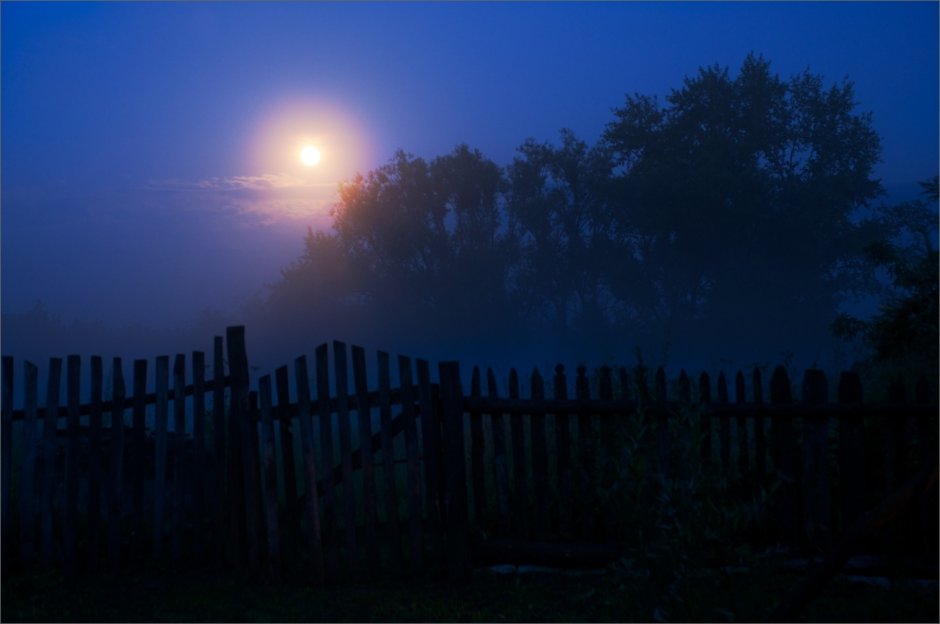 Ночь в деревне летом