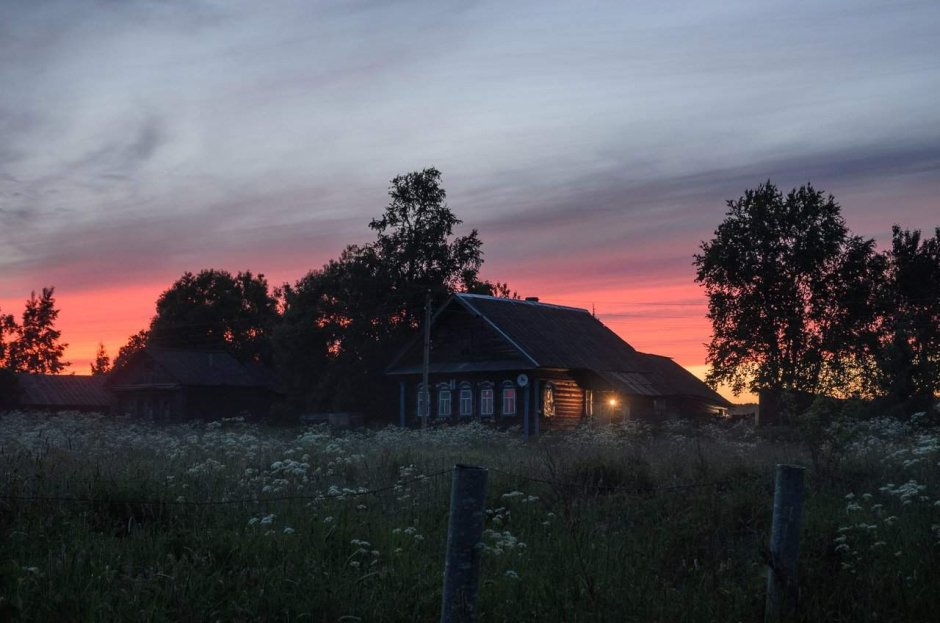 Вечер в деревне