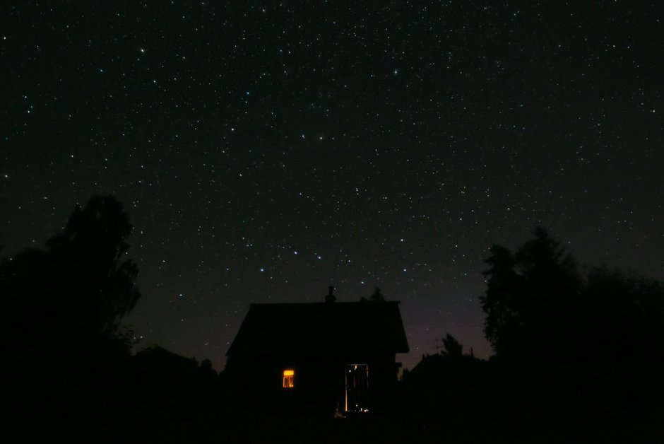 Звездное небо в деревне