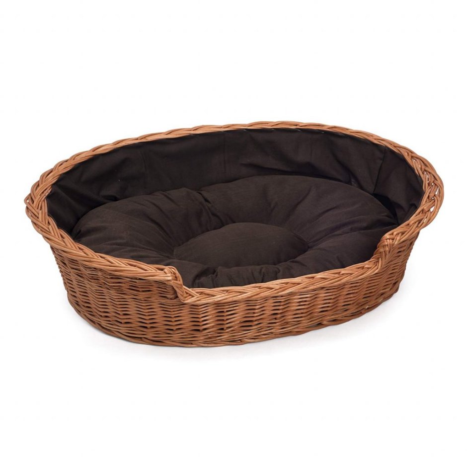 Плетеный лежак для собаки