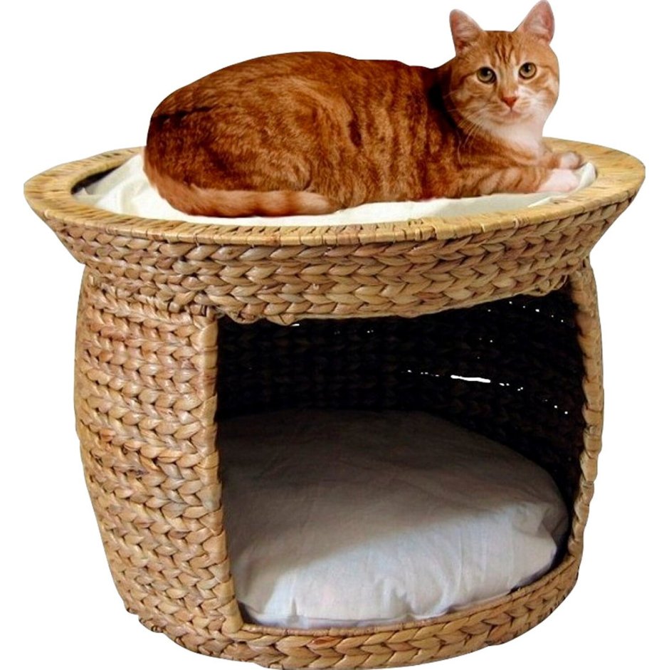 Плетеный лежак кровать