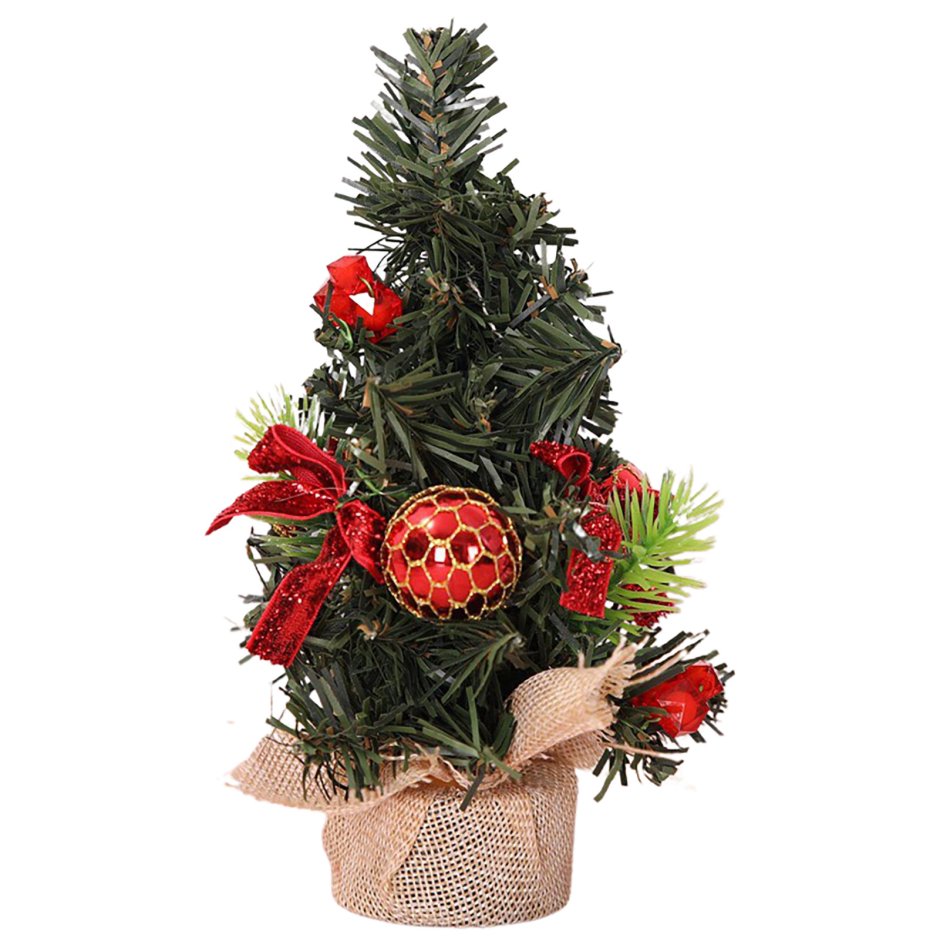 Искусственная елка в горшке