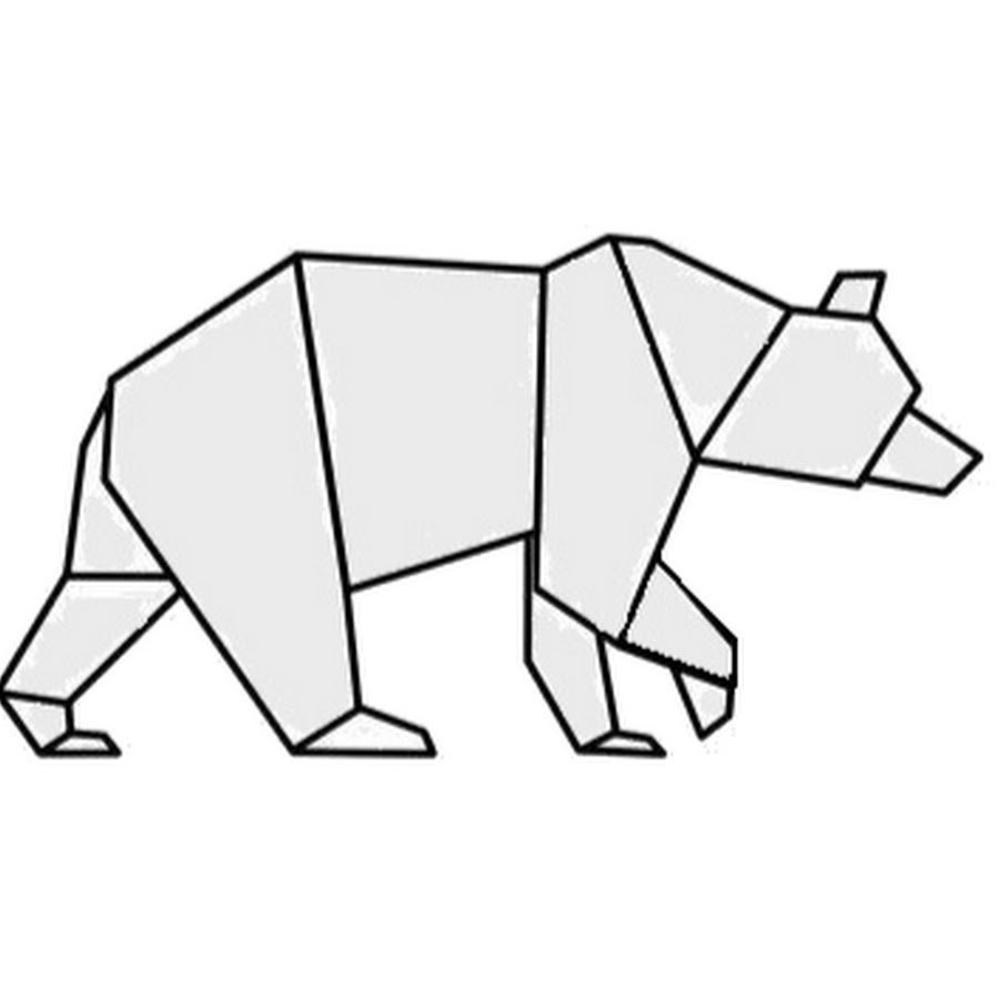 Собака из геометрических фигур рисунок