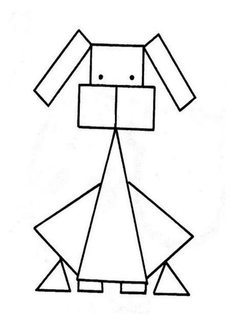 Фигуры из геометрических фигур