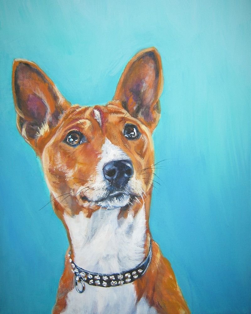 Басенджи собака арт