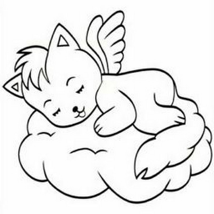 Раскраска спящие животные