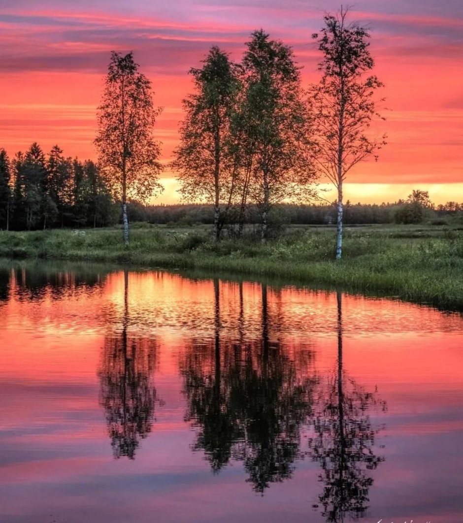 Вечер закат