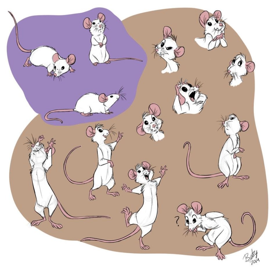 Стилизованная крыса