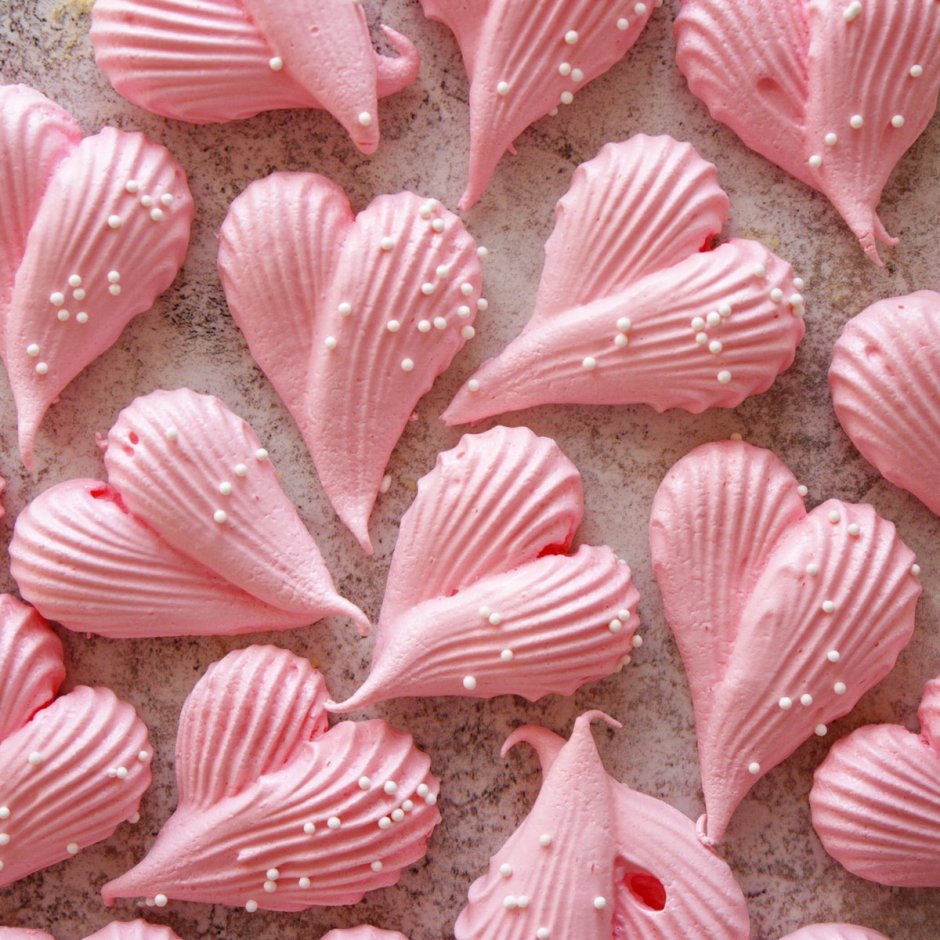 Безе в виде сердца