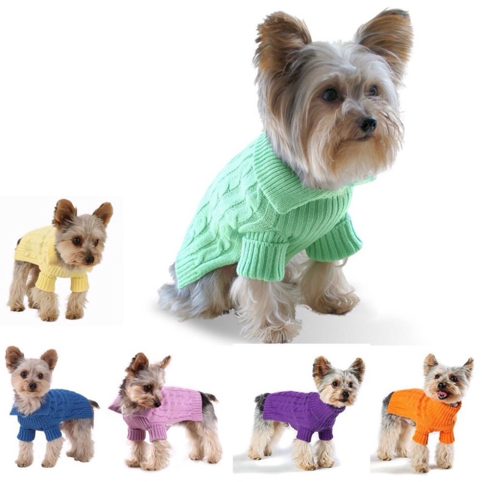 Одежда для собак мелких пород вязаная