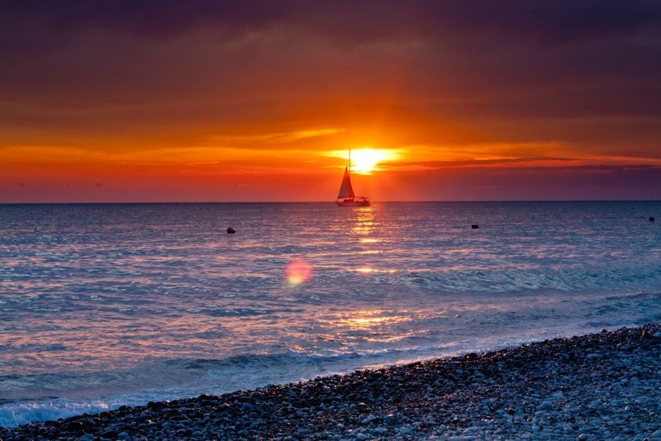 Сочи море закат