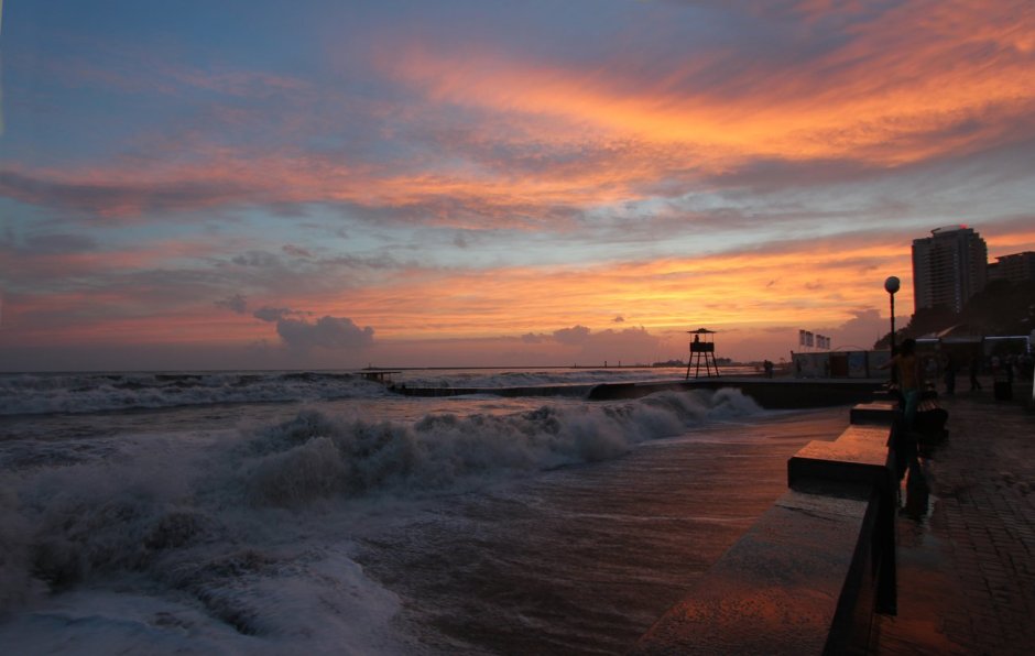 Адлер Сочи рассвет