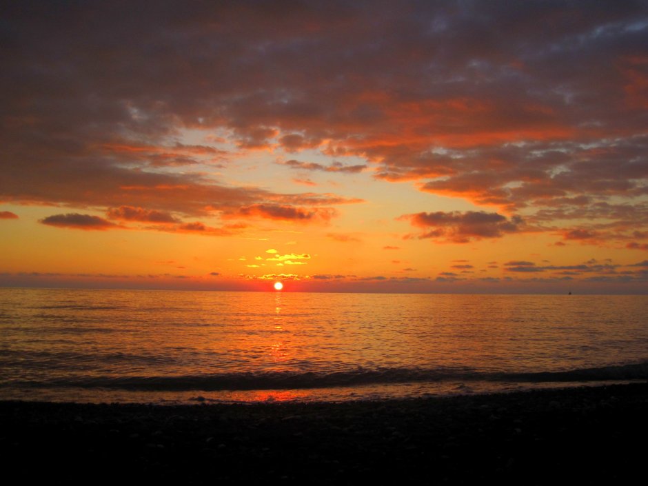 Закат в Адлере