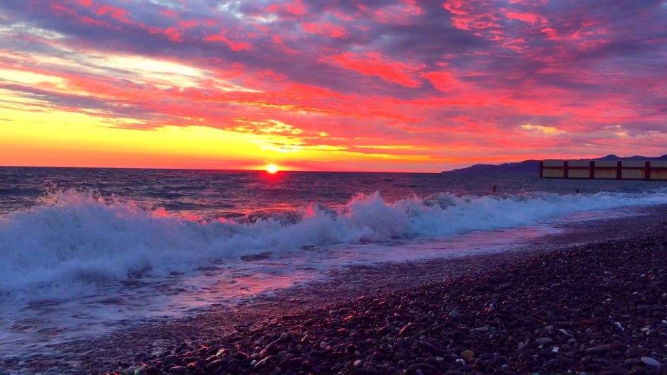 Море Сочи рассвет