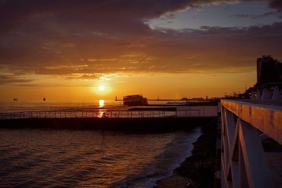 Адлер Сочи рассвет