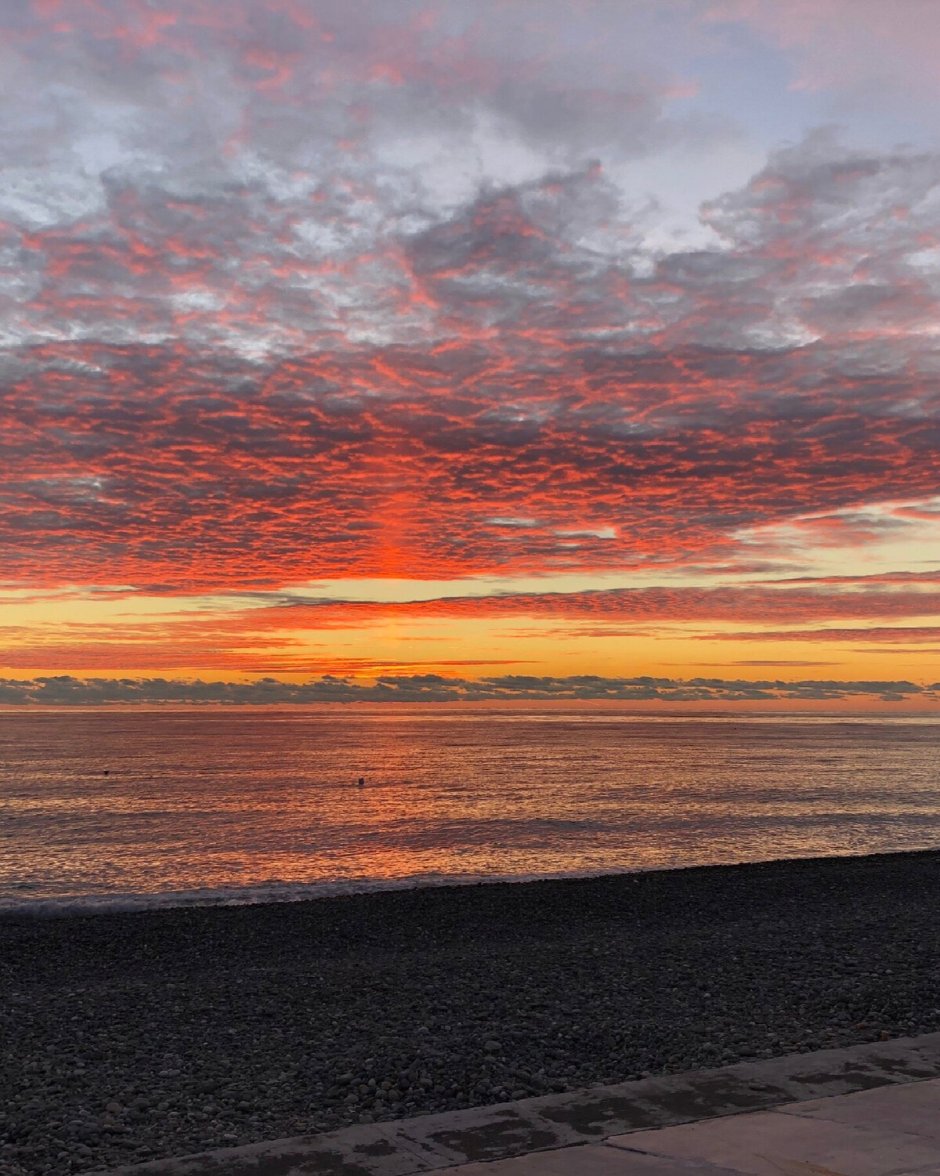 Закат в Адлере фото