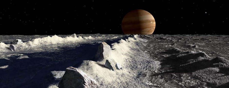 Поверхность Ганимеда спутника Юпитера