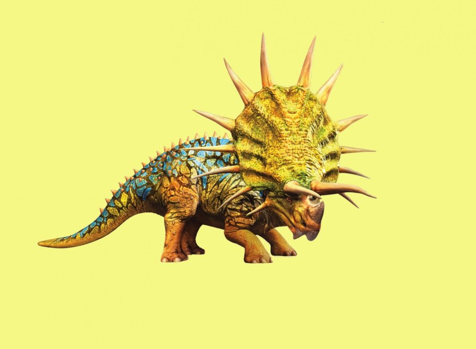Динозавр с колючками на спине