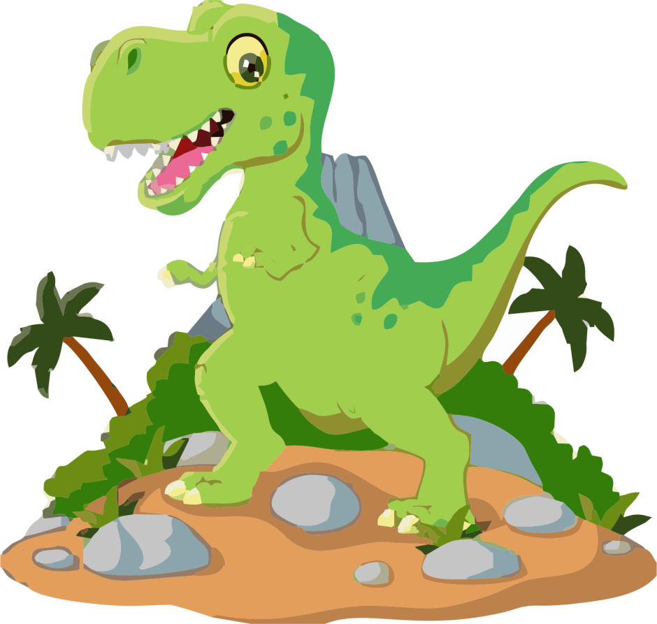 Тираннозавр мультяшный