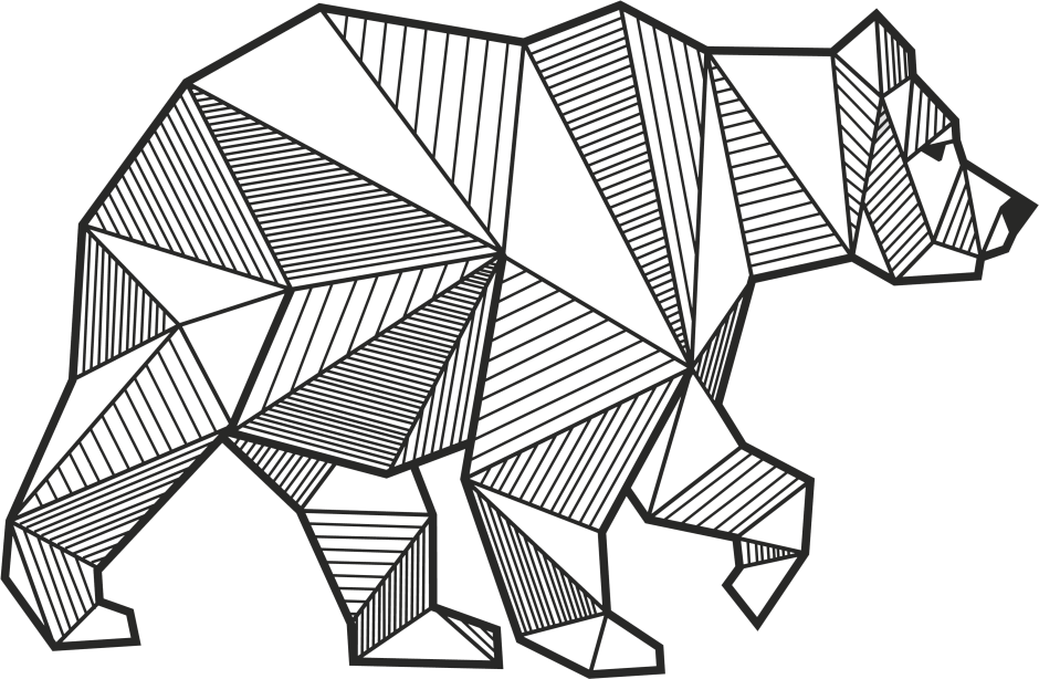 Животные в геометрических формах