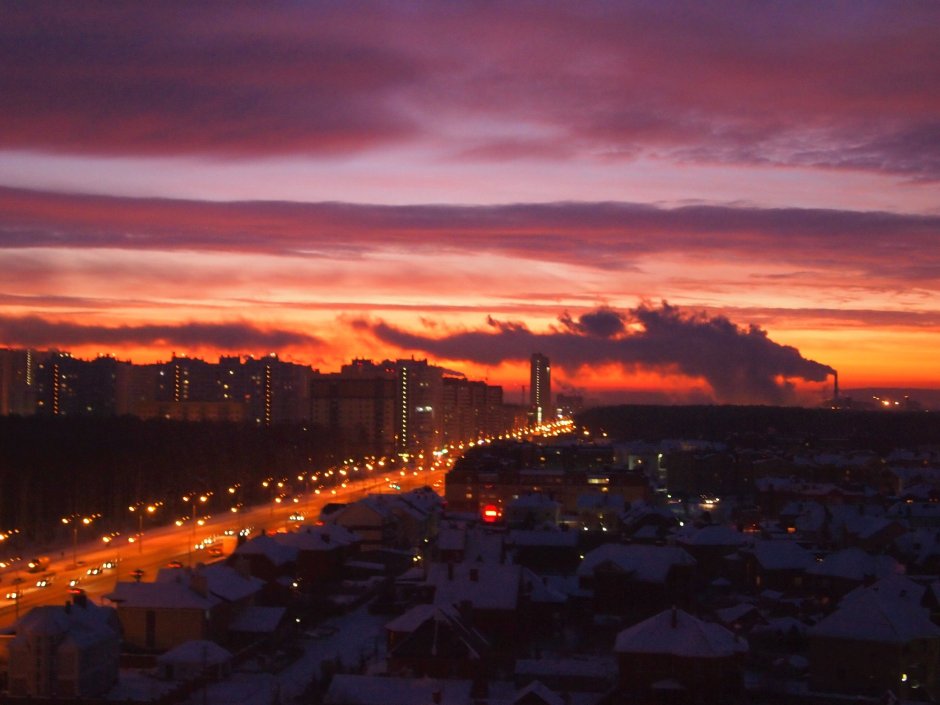 Закат в Сургуте