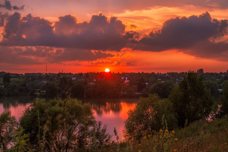 Закат в Колпино