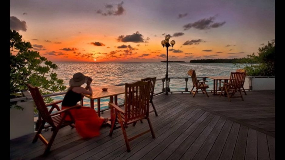 Вечер на море