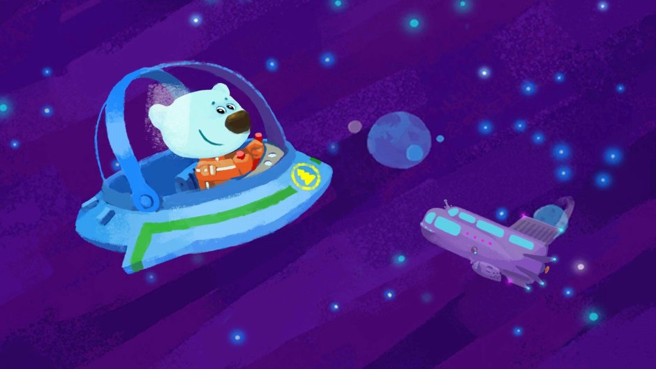 Мимимишки Кеша и тучка в космосе