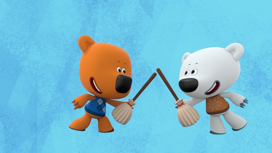 Мимимишки на белом фоне