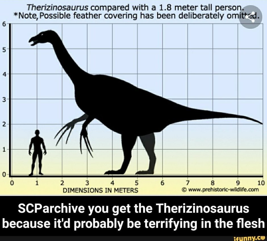 Теризинозавр вес и рост