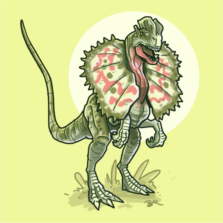 Дилофозавр парк Юрского