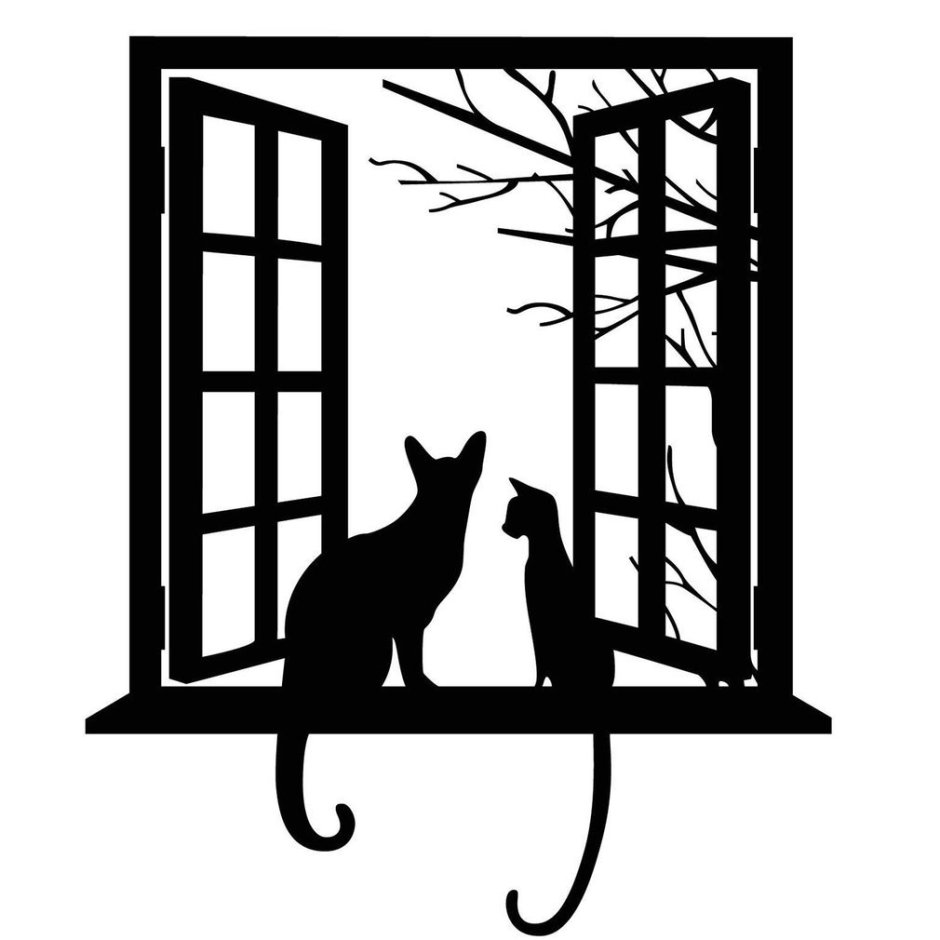 Силуэт в окне