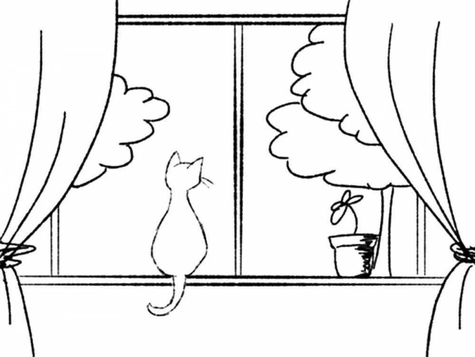 Окно раскраска для детей