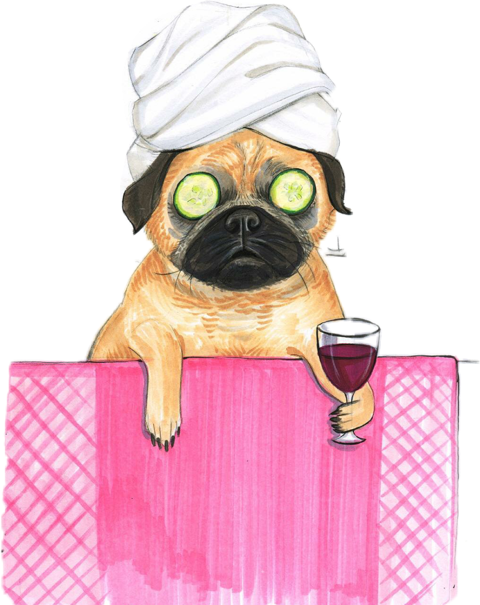 Грустная собака рисунок