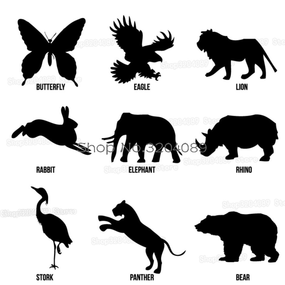 Животные рыжего цвета силуэты фасоны