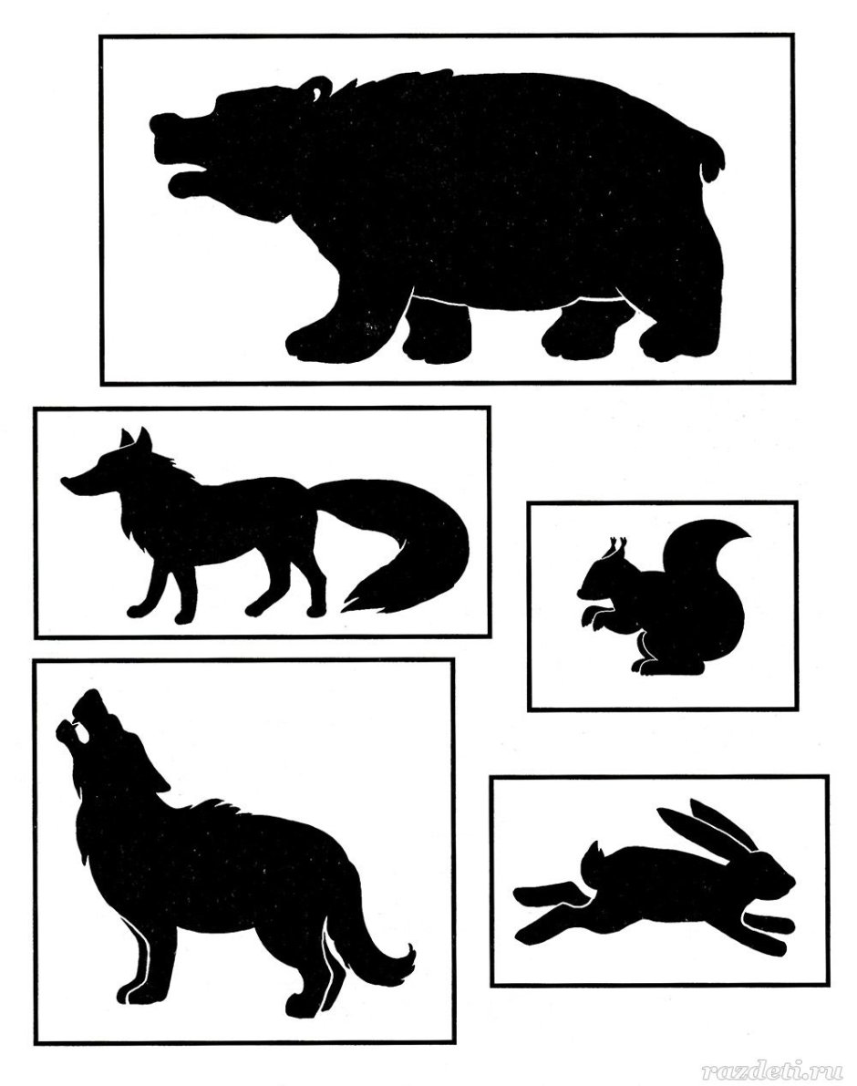 Теневой театр волк заяц медведь лиса