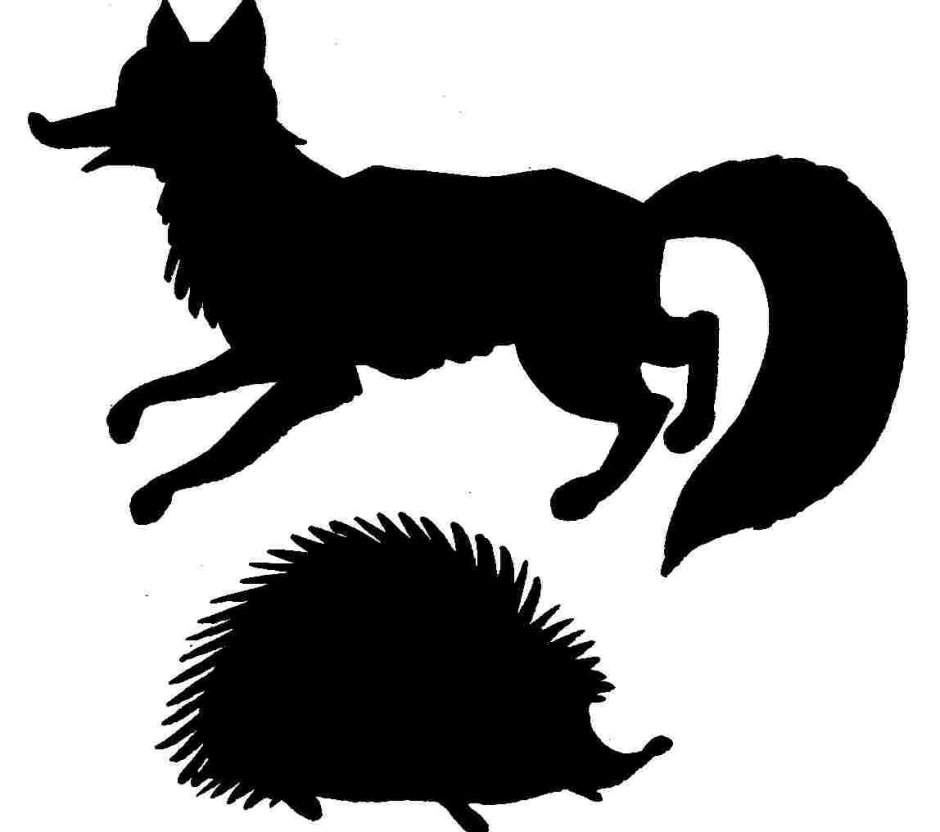 Силуэты диких животных