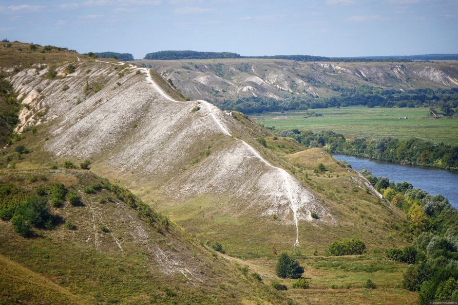Село Сторожевое Воронежской области меловые горы