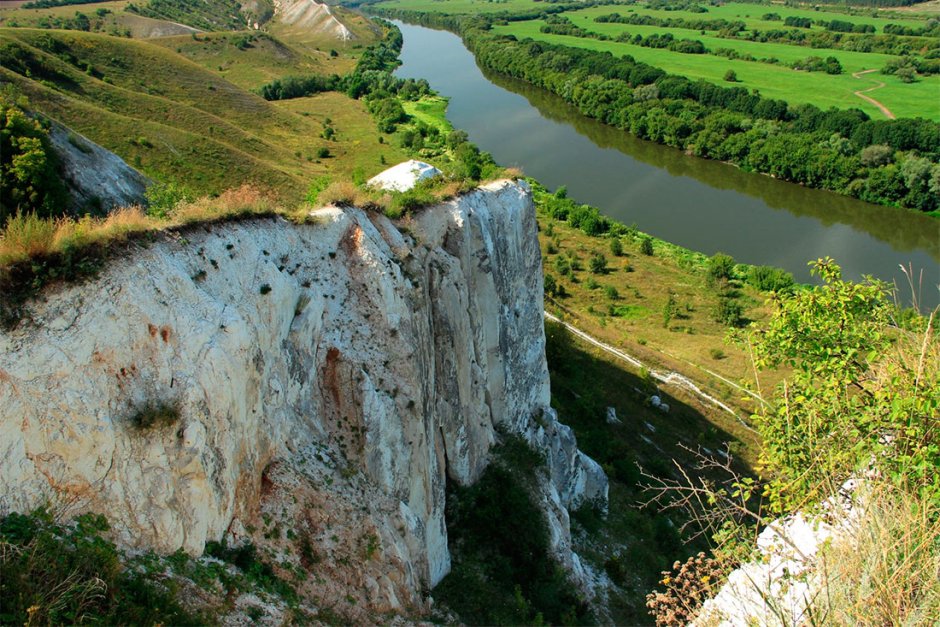 Село Сторожевое Воронежской области меловые горы