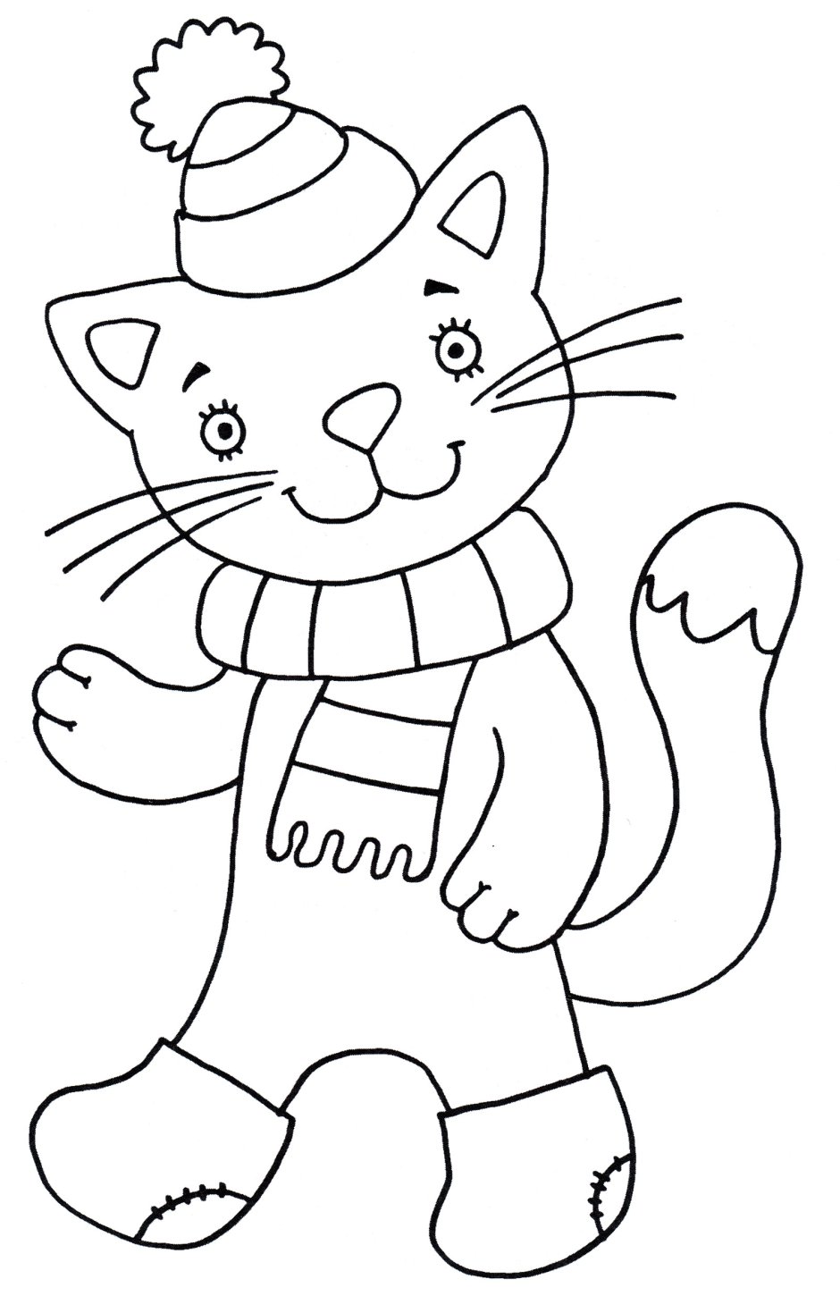 Раскраска кот