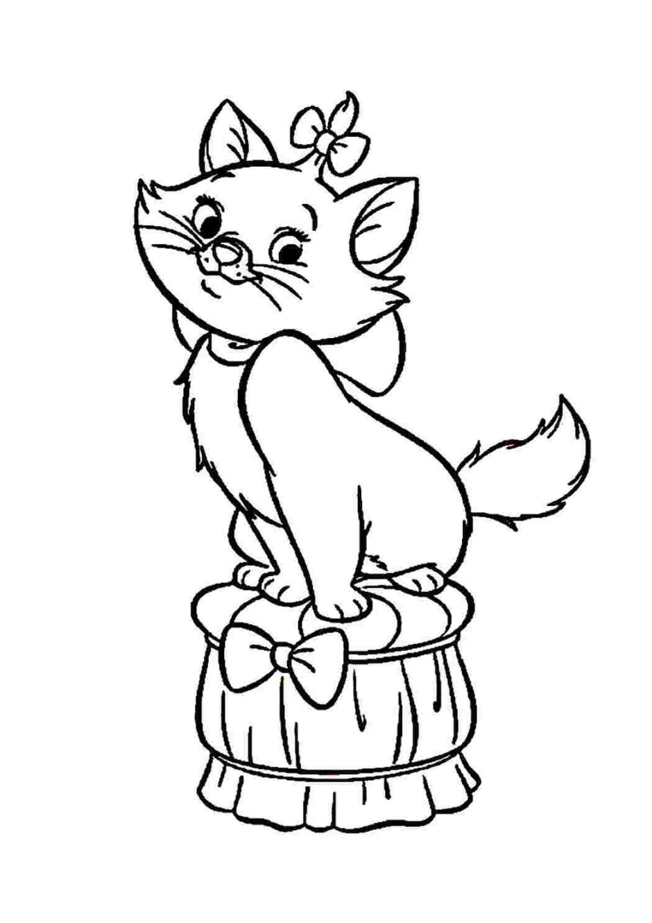 Коты Аристократы раскраска