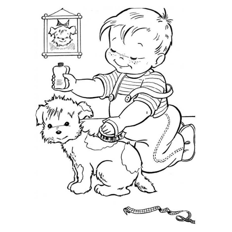 Раскраска забота о животных