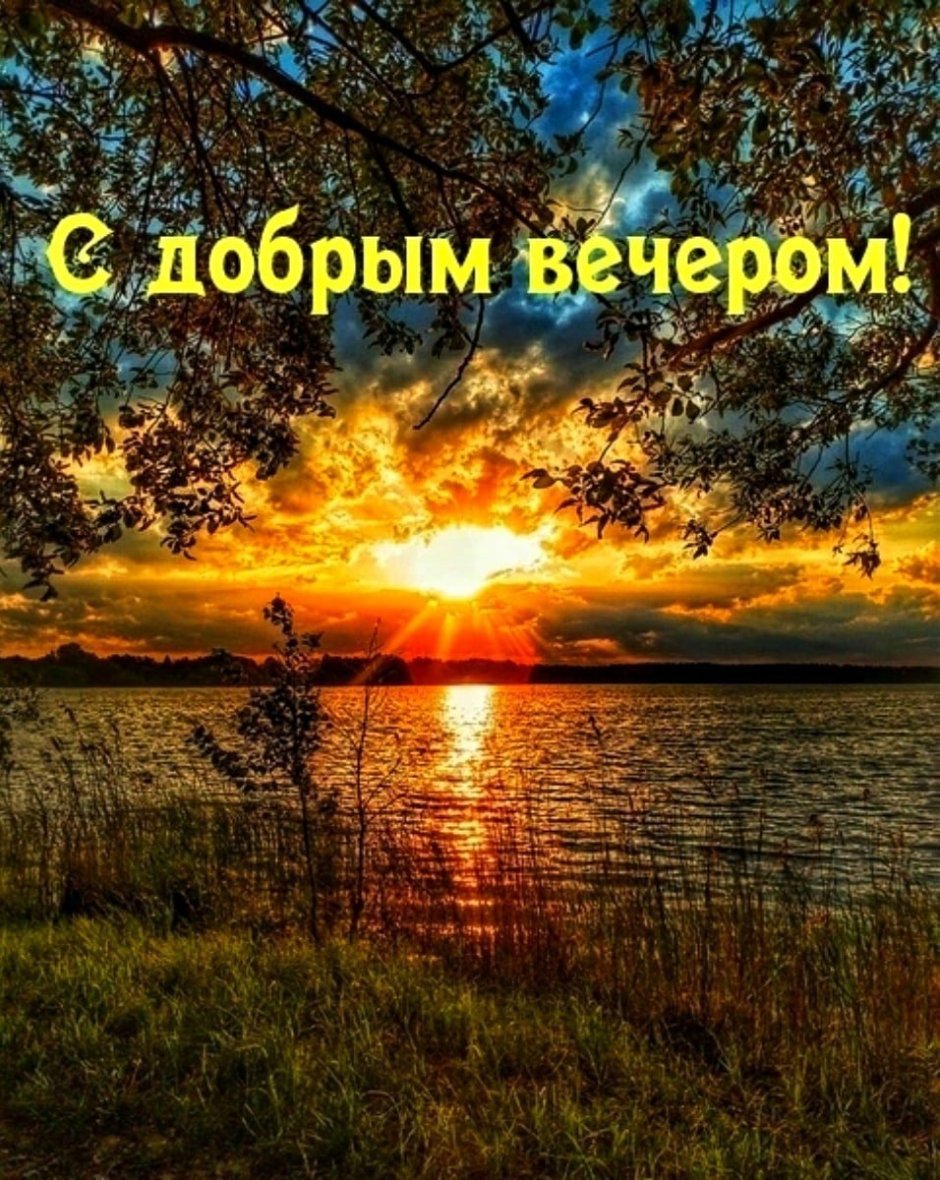 Открытки спокойной ночи с природой новые красивые