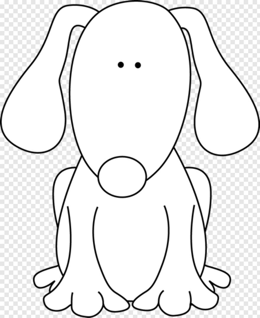 Грустная чёрно-белая собака для принтера