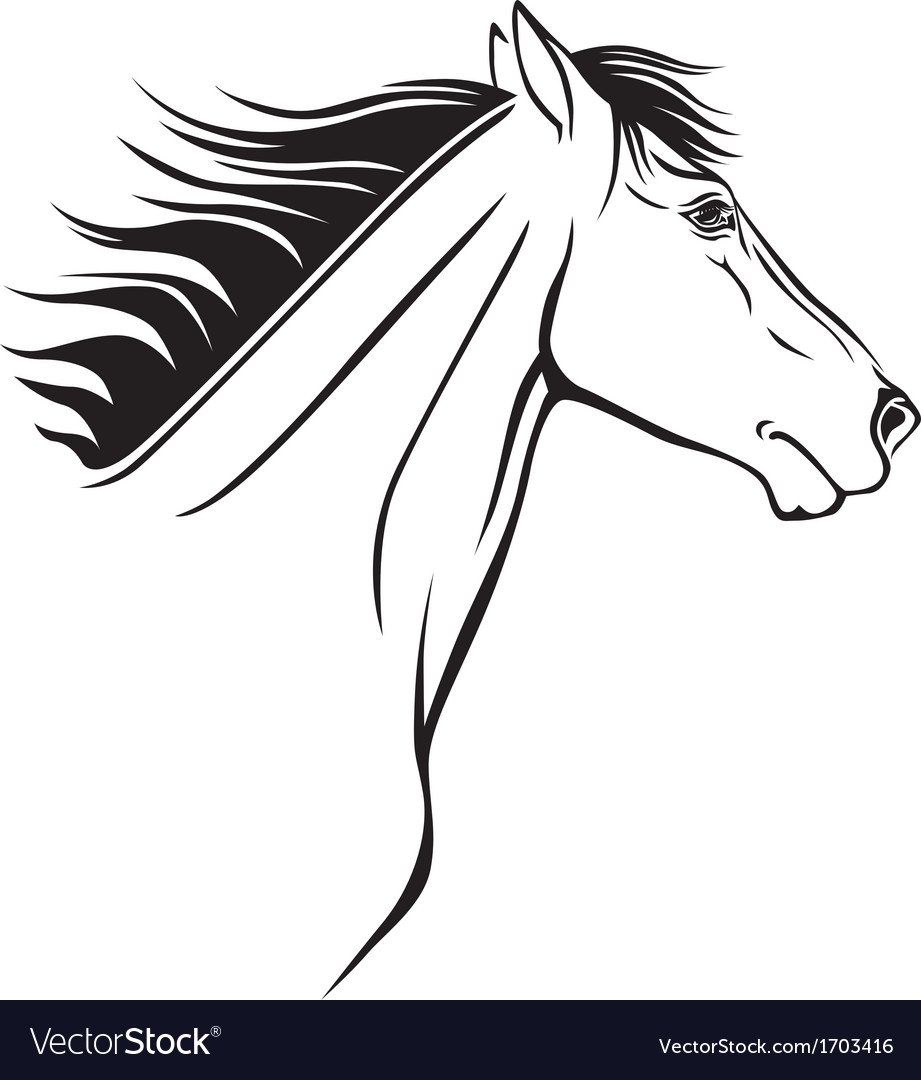 Уши лошади трафарет