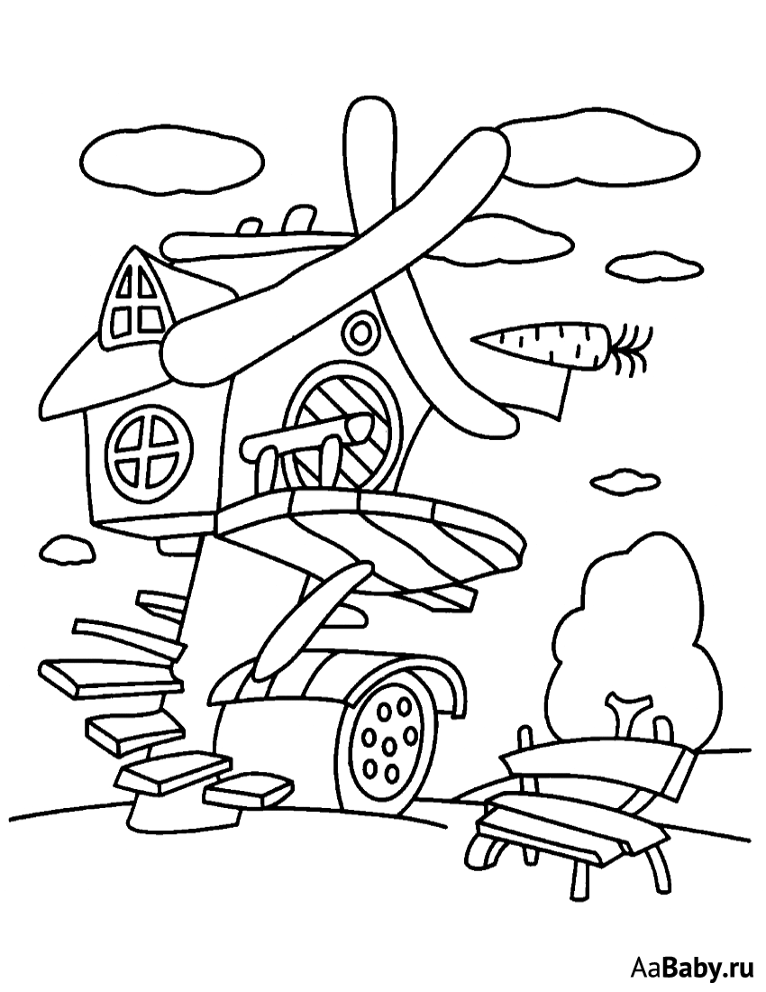 Раскраска Смешарики пин