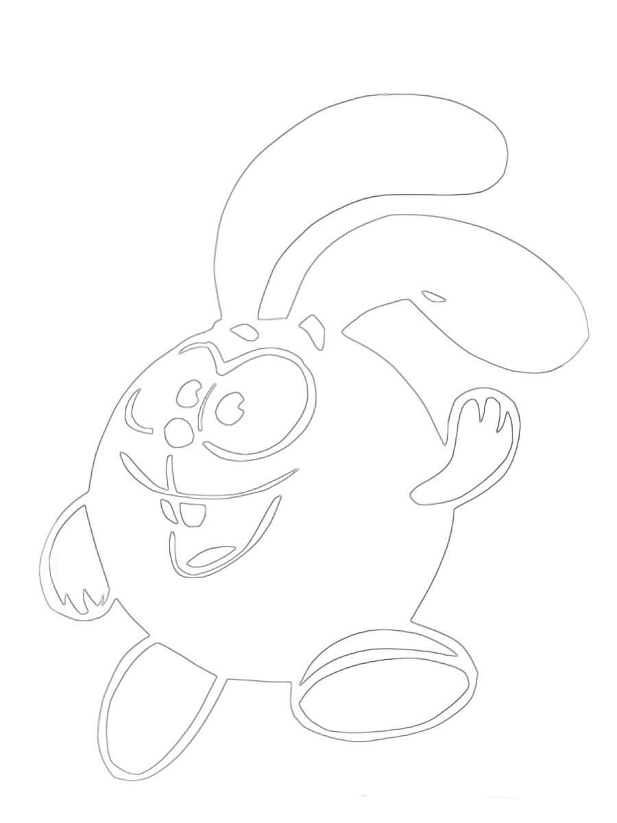 Раскраски кроша из смешариков