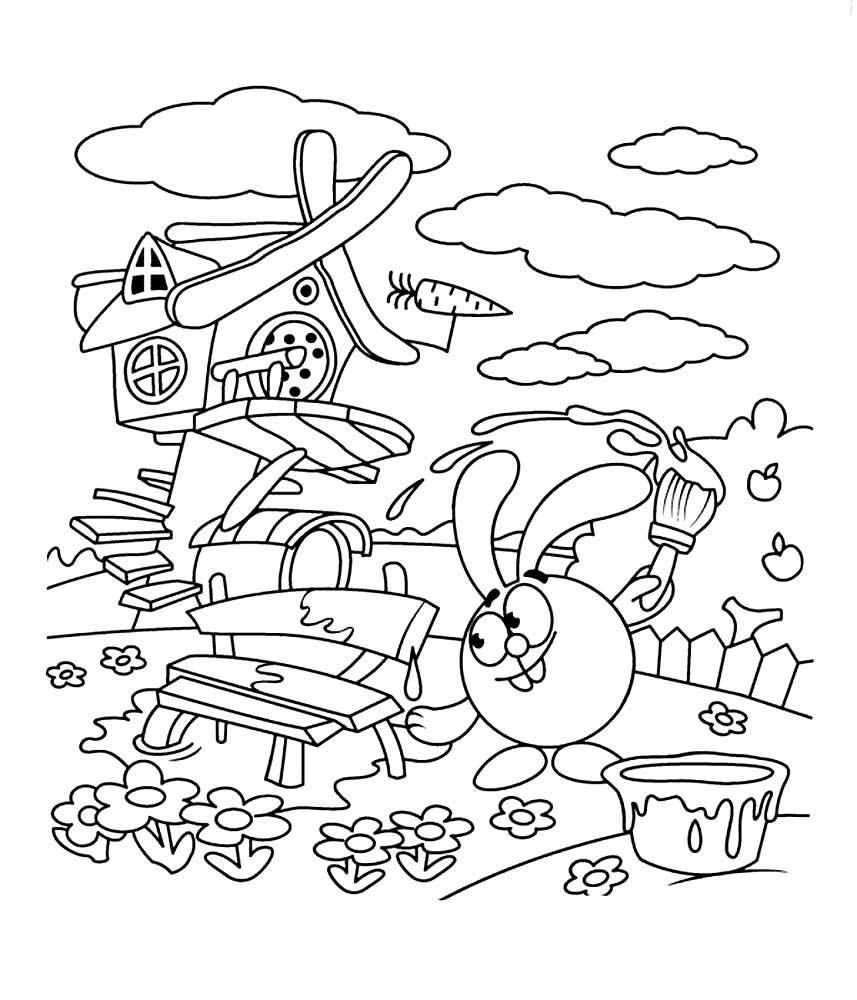 Раскраска «Смешарики»