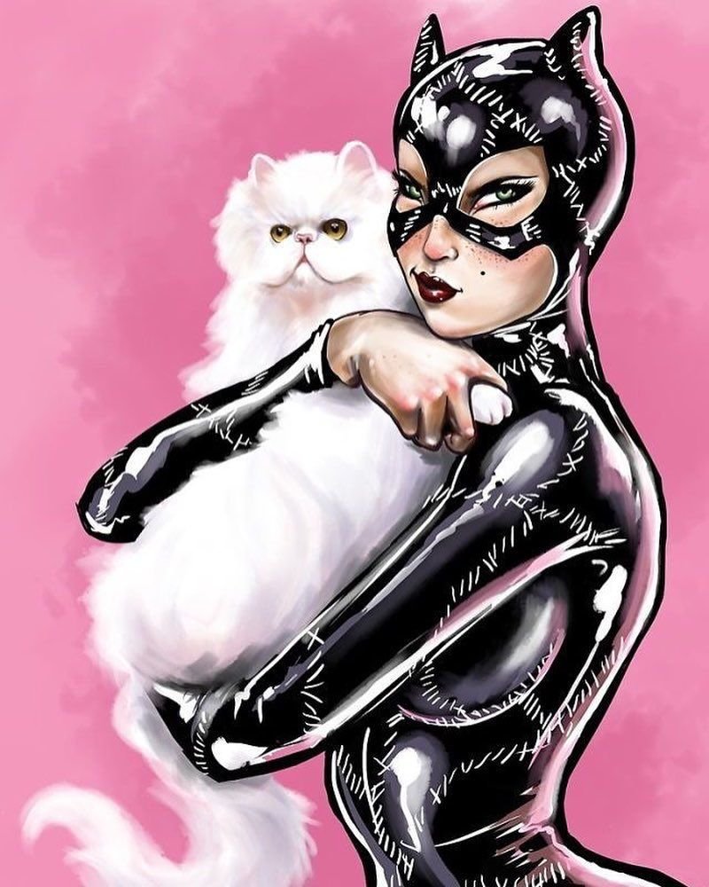 Женщина кошка комикс
